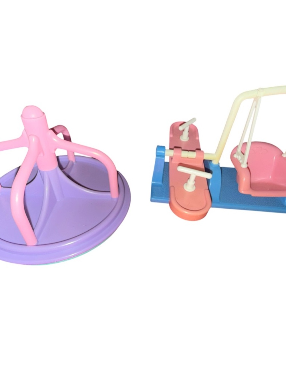 Fisher-Price Loving Family Dollhouse Outdoor Playground Swing Set merry go round